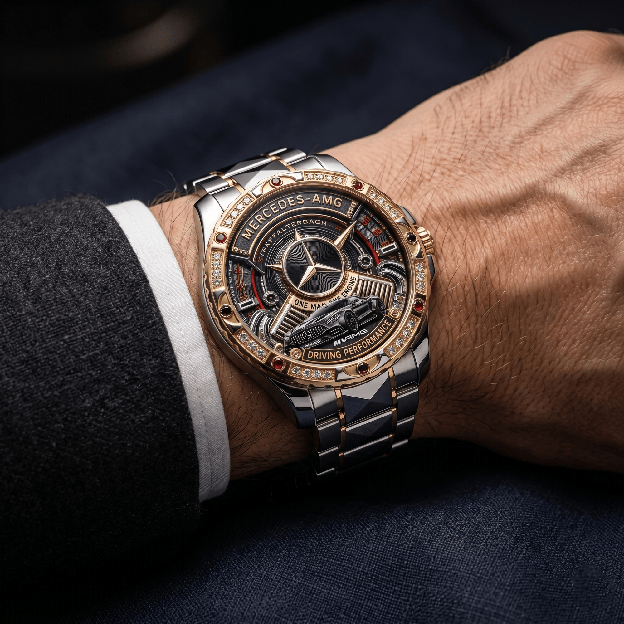 AMG Premium Stainless Steel Watch LNTH