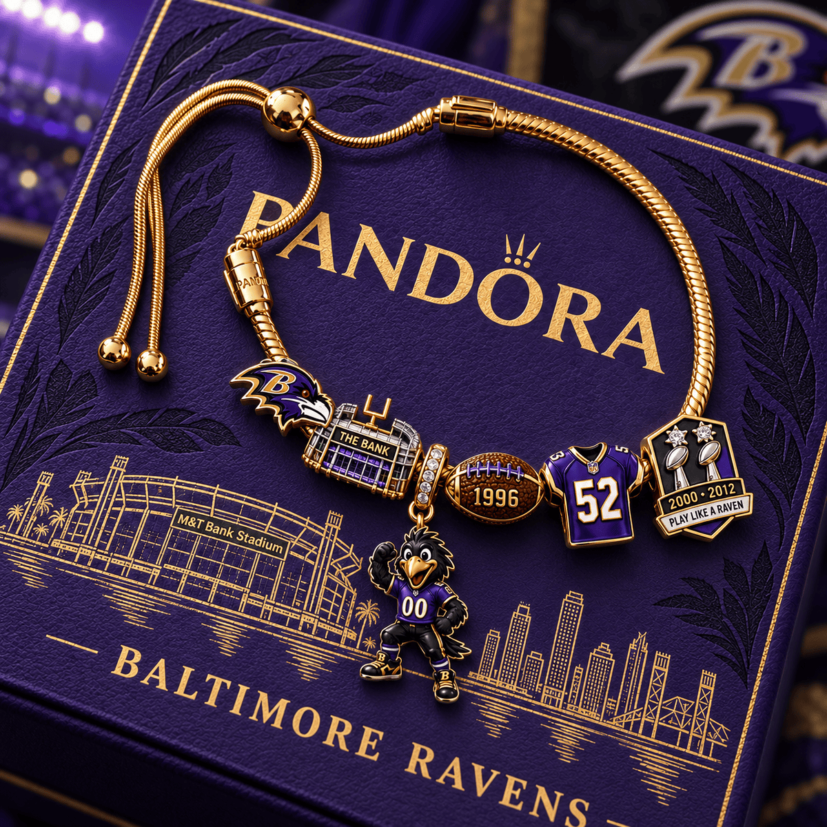 BTR Silver Charm Bracelet Set NTVA