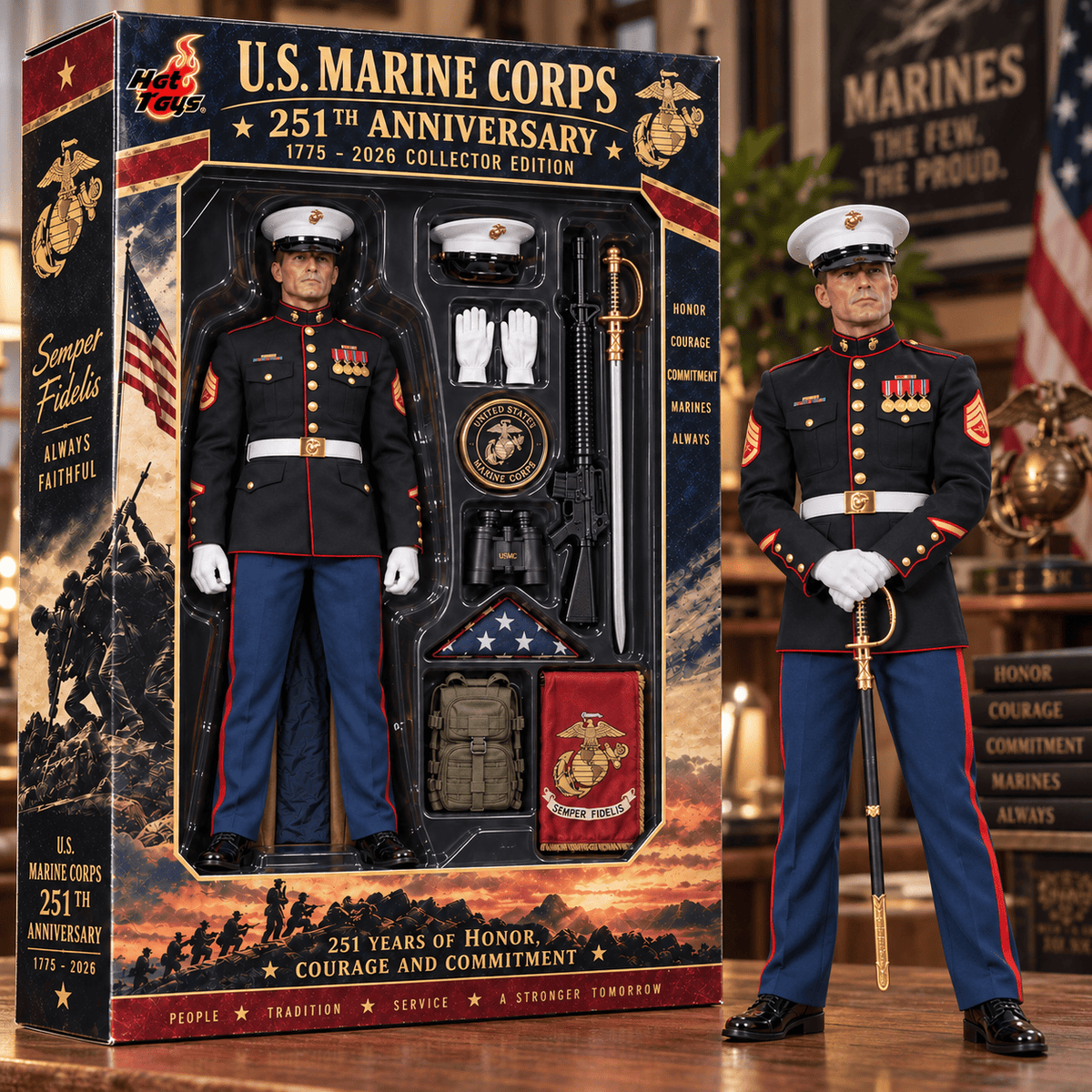 Premium USMC Commemorative Figure PDL