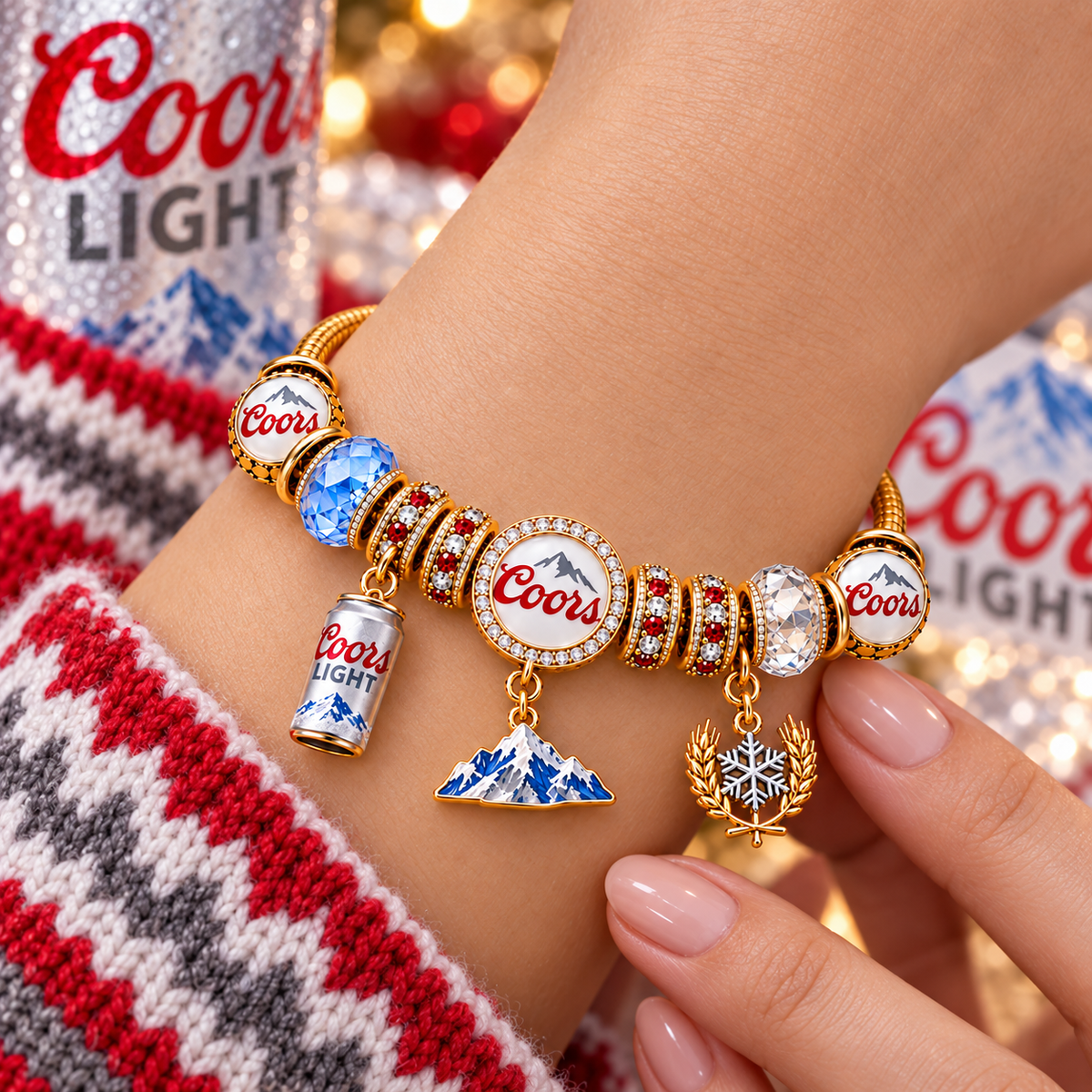 CRL Gold Charm Bracelet Set PNPA