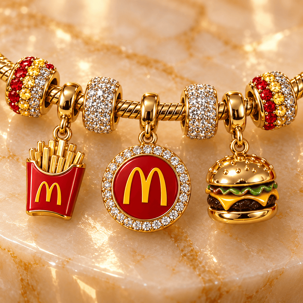 MDN Gold Charm Bracelet Set PNPA