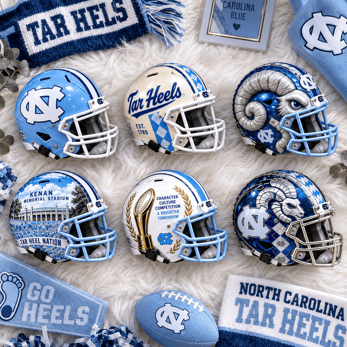 Premium UNC Mini Helmet Collection LNTH