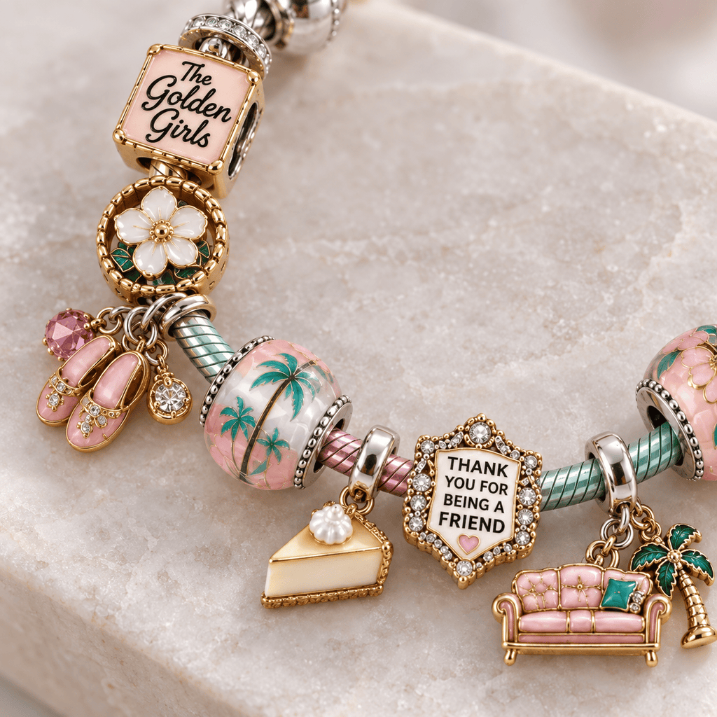 TGG Silver Charm Bracelet Set PTKL