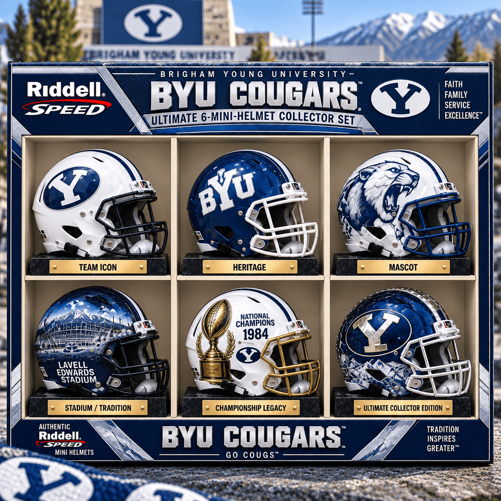 Premium BYU Mini Helmet Collection NPL